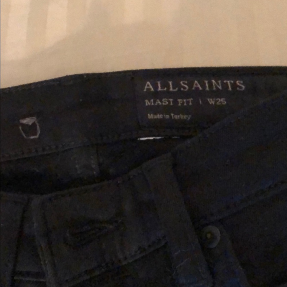 Black All Saints Jeans, never worn!